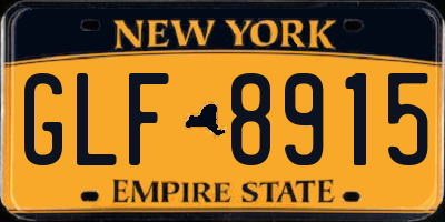 NY license plate GLF8915