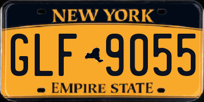 NY license plate GLF9055