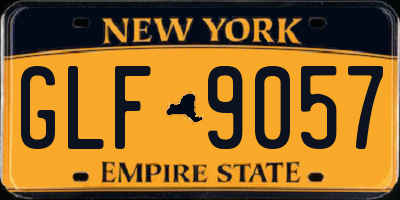 NY license plate GLF9057