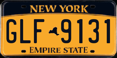 NY license plate GLF9131