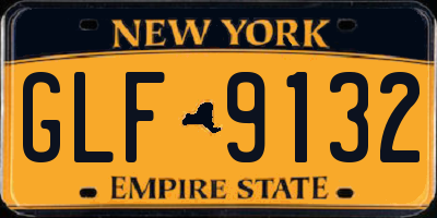 NY license plate GLF9132