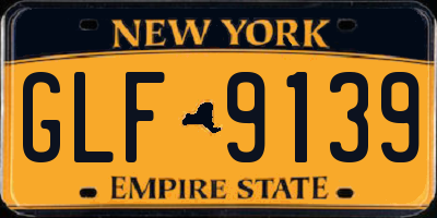 NY license plate GLF9139