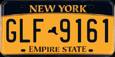 NY license plate GLF9161