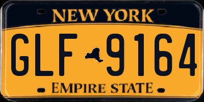 NY license plate GLF9164