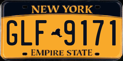 NY license plate GLF9171