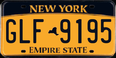 NY license plate GLF9195