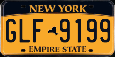 NY license plate GLF9199
