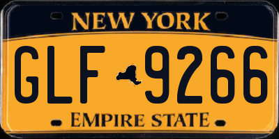 NY license plate GLF9266