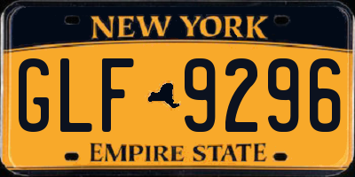 NY license plate GLF9296