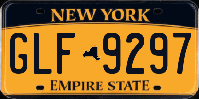 NY license plate GLF9297