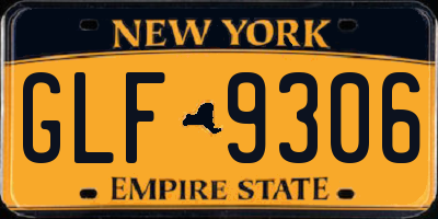 NY license plate GLF9306