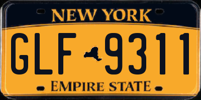 NY license plate GLF9311
