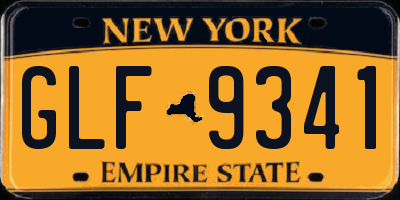 NY license plate GLF9341