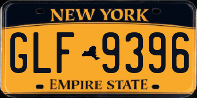 NY license plate GLF9396