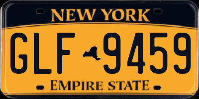 NY license plate GLF9459