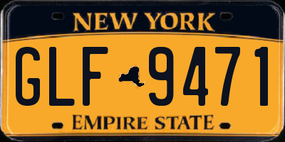 NY license plate GLF9471