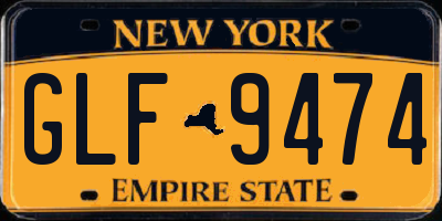 NY license plate GLF9474