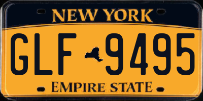 NY license plate GLF9495
