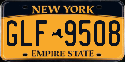 NY license plate GLF9508