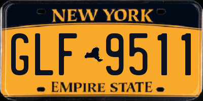 NY license plate GLF9511