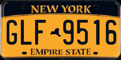 NY license plate GLF9516