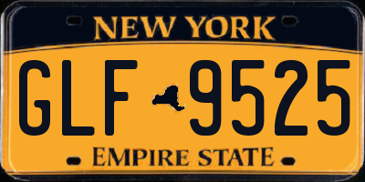 NY license plate GLF9525