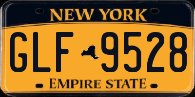 NY license plate GLF9528