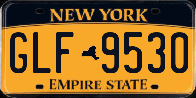 NY license plate GLF9530