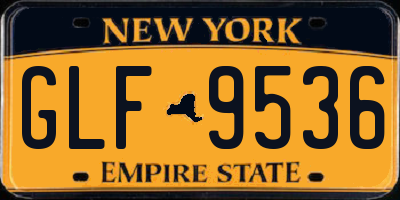 NY license plate GLF9536