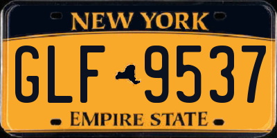 NY license plate GLF9537