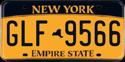 NY license plate GLF9566