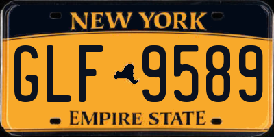 NY license plate GLF9589