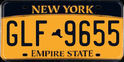 NY license plate GLF9655