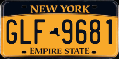 NY license plate GLF9681