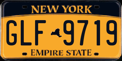 NY license plate GLF9719