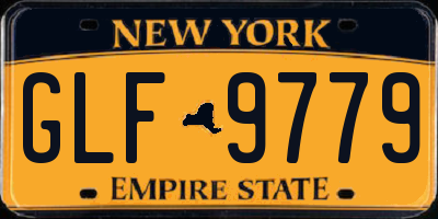 NY license plate GLF9779