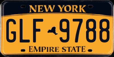 NY license plate GLF9788