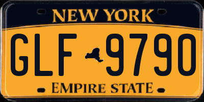NY license plate GLF9790