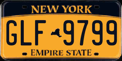 NY license plate GLF9799