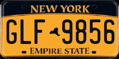 NY license plate GLF9856