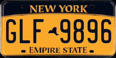 NY license plate GLF9896
