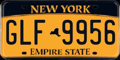 NY license plate GLF9956