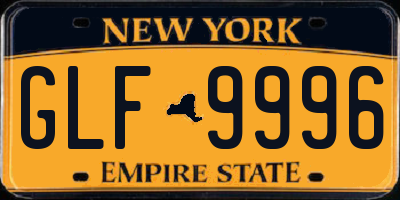 NY license plate GLF9996