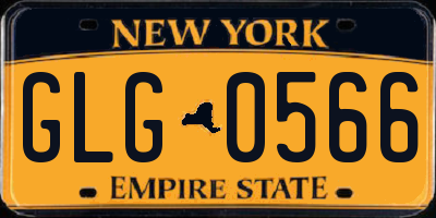 NY license plate GLG0566