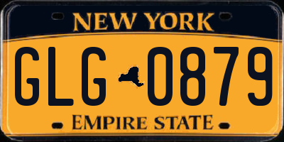NY license plate GLG0879