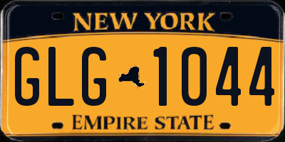 NY license plate GLG1044