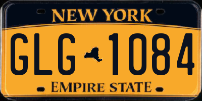 NY license plate GLG1084