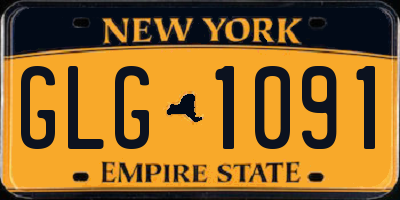 NY license plate GLG1091