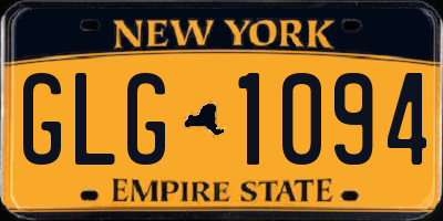 NY license plate GLG1094