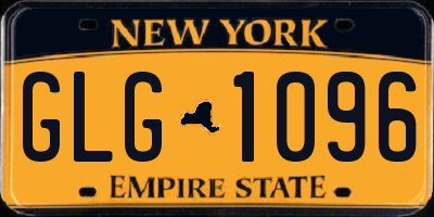 NY license plate GLG1096